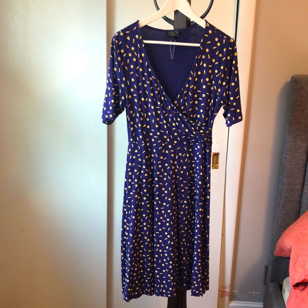 Faux wrap dress Zilch Amsterdam